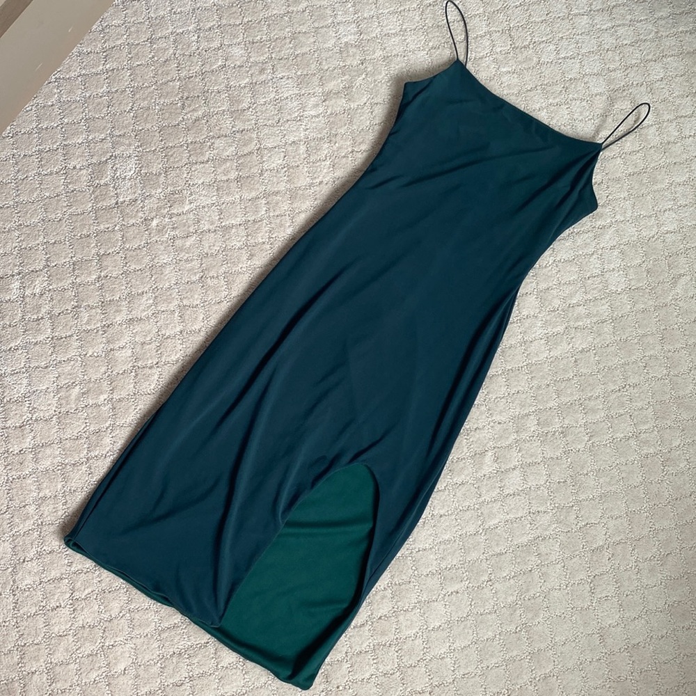 Sexy B. Darlin - size 1/2 cocktail dress - emerald green - scoop slit - dress